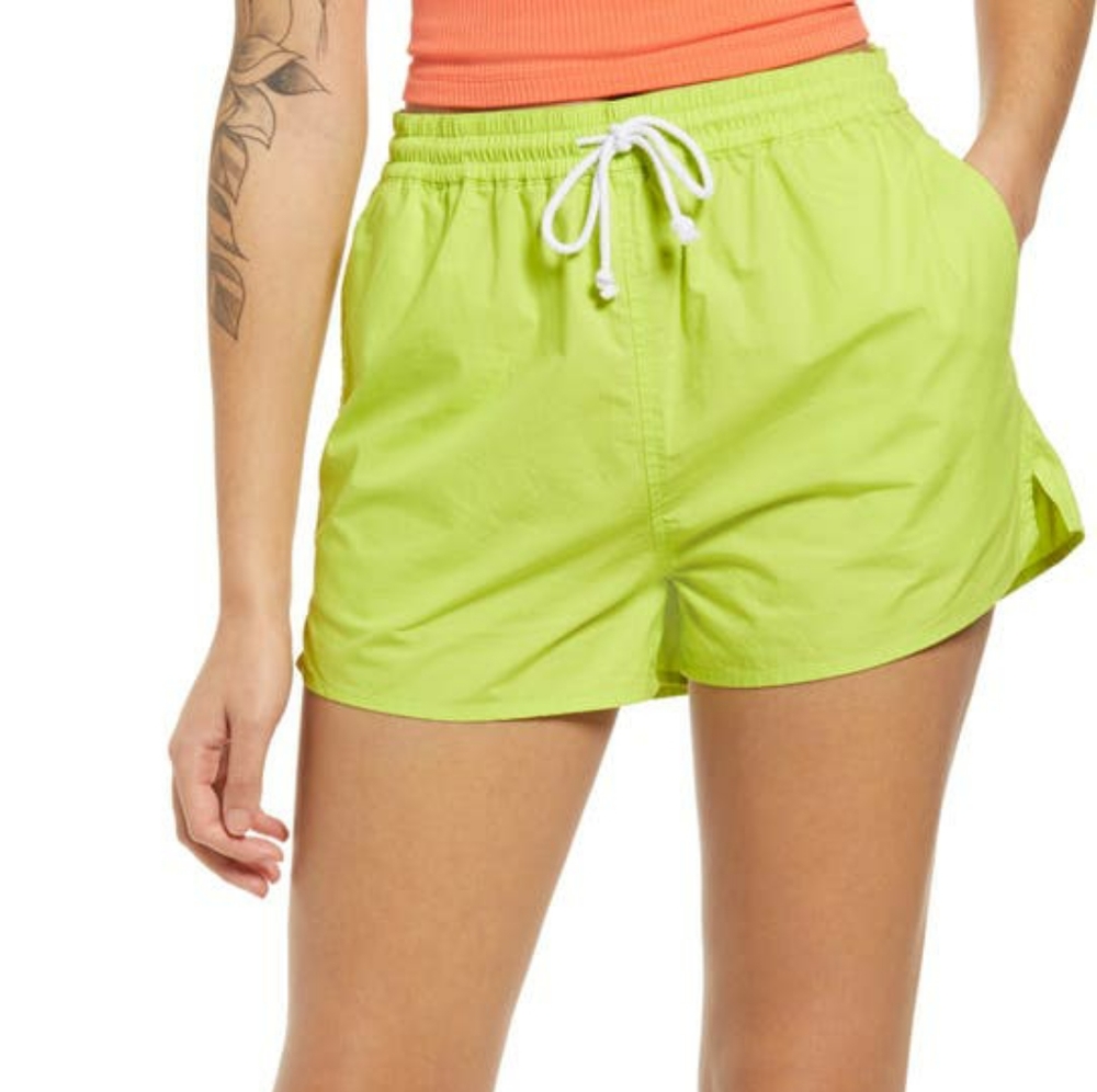 Neon Green Sport Shorts